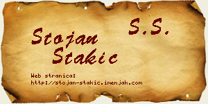 Stojan Stakić vizit kartica